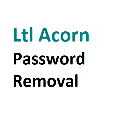 Password Removal - Ltl Acorn Trail Camera